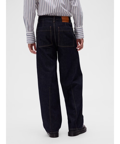GapStudio(ギャップスタジオ)の「GapStudio シーム ストレートデニム(デニムパンツ・メンズ・ダークインディゴブルー・31W 30L/30W 30L/29W 30L/28W 30L/36W 32L/34W 32L/33W 32L/32W 32L/32W 30L/31W 32L)」の2枚目の写真