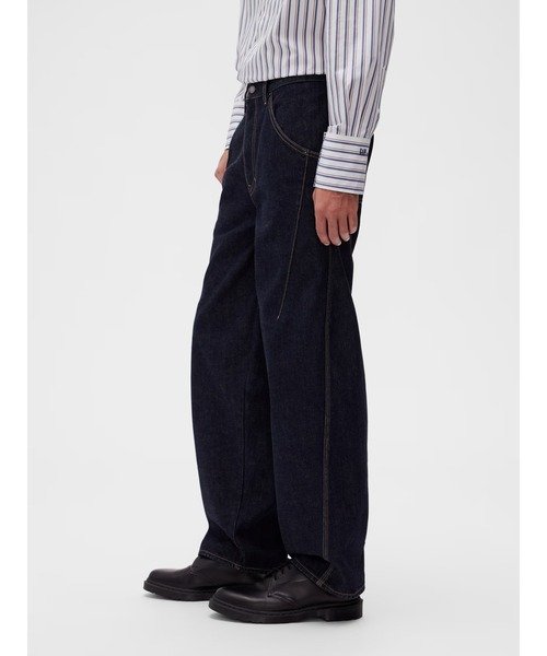 GapStudio(ギャップスタジオ)の「GapStudio シーム ストレートデニム(デニムパンツ・メンズ・ダークインディゴブルー・31W 30L/30W 30L/29W 30L/28W 30L/36W 32L/34W 32L/33W 32L/32W 32L/32W 30L/31W 32L)」の3枚目の写真