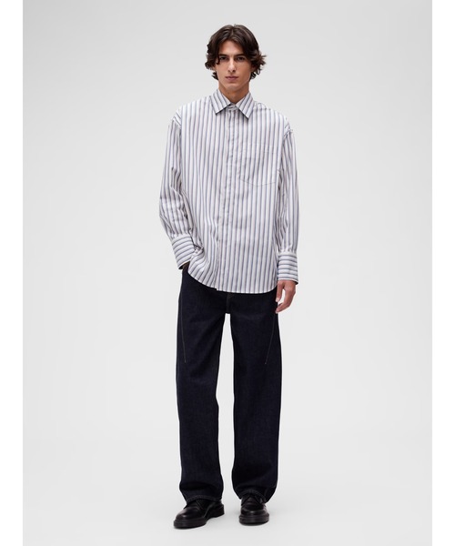 GapStudio(ギャップスタジオ)の「GapStudio シーム ストレートデニム(デニムパンツ・メンズ・ダークインディゴブルー・31W 30L/30W 30L/29W 30L/28W 30L/36W 32L/34W 32L/33W 32L/32W 32L/32W 30L/31W 32L)」の5枚目の写真