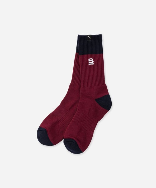 Saturdays NYC（サタデーズ ニューヨークシティ ）の「S Logo Sock（ソックス/靴下・メンズ・キナリ/ワイン/ブラック・FREE）」の3枚目の写真