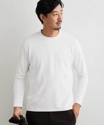 THE SHOP TK | 【ジャケットインにおすすめ】ビジネス長袖Tシャツ 洗濯機OK/襟高(Tシャツ/カットソー)
