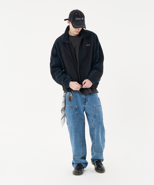 AECA（エイカ）の「AECA SHERPA FLEECE RAGLAN JACKET-CHARCOAL（その他アウター・メンズ・その他・M/L）」の4枚目の写真