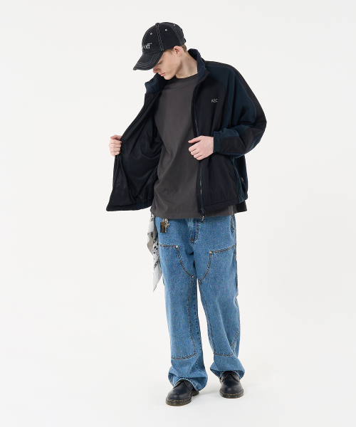AECA（エイカ）の「AECA SHERPA FLEECE RAGLAN JACKET-CHARCOAL（その他アウター・メンズ・その他・M/L）」の5枚目の写真