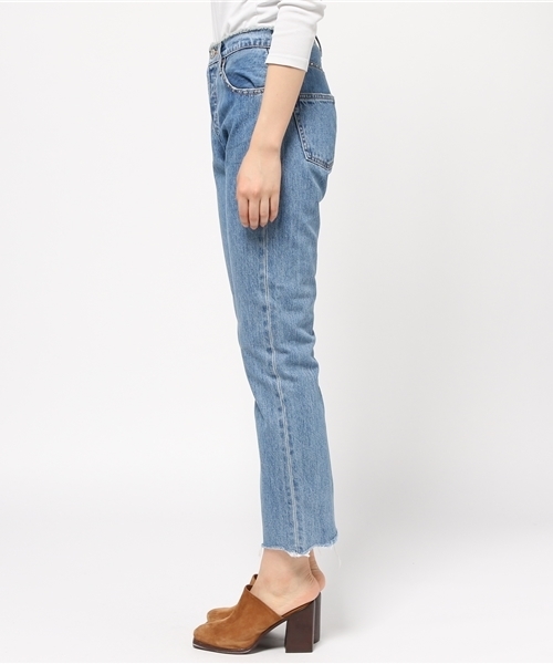 MOUSSY（マウジー）の「STUDDED STRAIGHT（デニムパンツ・レディース・ダークブルー/ライトブルー・24inch/26inch/25inch/23inch）」の10枚目の写真