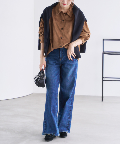 FLAT(フラット)の「《追加》レザーファータッセルモカシン(モカシン/デッキシューズ・レディース・ブラウン系その他/ブラック・22.5cm/22cm/25cm/24.5cm/24cm/23.5cm/23cm)」の10枚目の写真