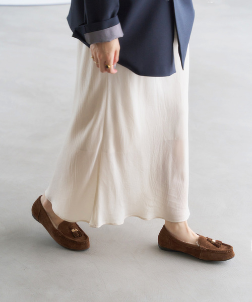 FLAT(フラット)の「《追加》レザーファータッセルモカシン(モカシン/デッキシューズ・レディース・ブラウン系その他/ブラック・22.5cm/22cm/25cm/24.5cm/24cm/23.5cm/23cm)」の17枚目の写真