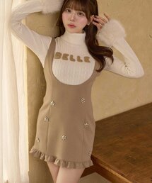 【Belle Charme】Flower Bijou Jumper Skirt