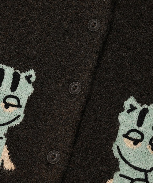 Wacky WiLLy(ワッキーウィリー)の「WOMEN'S IP PATTERN CARDIGAN(カーディガン/ボレロ・レディース・ブラウン/クリーム・SMALL/MEDIUM)」の8枚目の写真