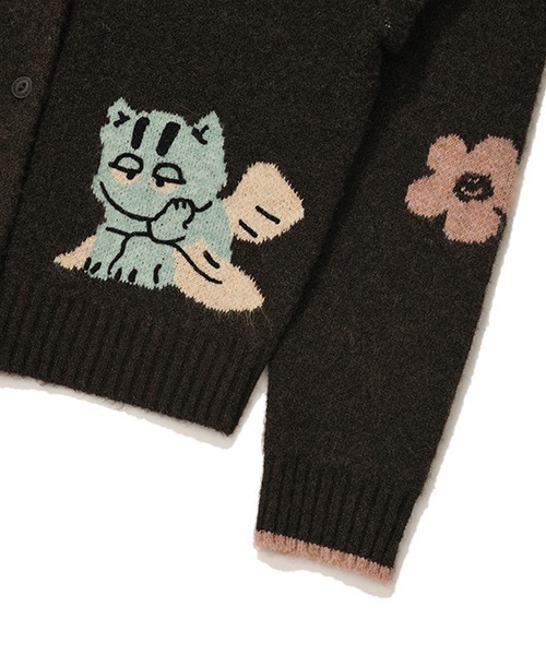 Wacky WiLLy(ワッキーウィリー)の「WOMEN'S IP PATTERN CARDIGAN(カーディガン/ボレロ・レディース・ブラウン/クリーム・SMALL/MEDIUM)」の9枚目の写真