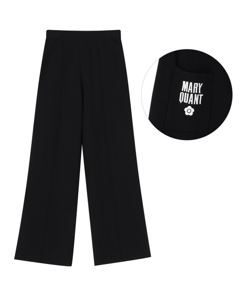 MARY QUANT(マリークワント)の「センターシームニット パンツ(スラックス・レディース・ブラック/ボルドー/モカ・M)」の9枚目の写真