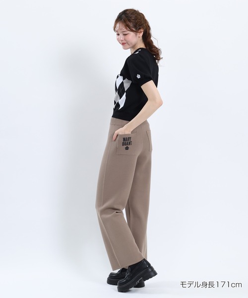 MARY QUANT(マリークワント)の「センターシームニット パンツ(スラックス・レディース・ブラック/ボルドー/モカ・M)」の20枚目の写真