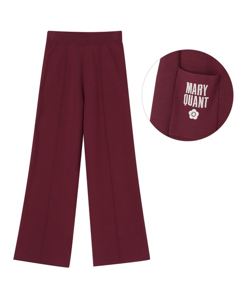 MARY QUANT(マリークワント)の「センターシームニット パンツ(スラックス・レディース・ブラック/ボルドー/モカ・M)」の19枚目の写真