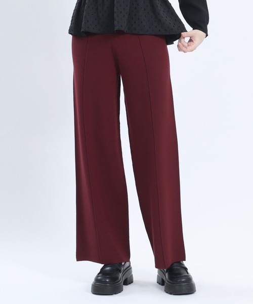 MARY QUANT(マリークワント)の「センターシームニット パンツ(スラックス・レディース・ブラック/ボルドー/モカ・M)」の15枚目の写真