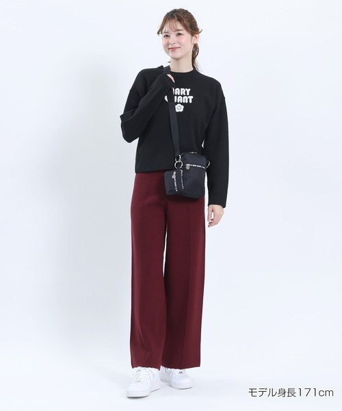 MARY QUANT(マリークワント)の「センターシームニット パンツ(スラックス・レディース・ブラック/ボルドー/モカ・M)」の12枚目の写真