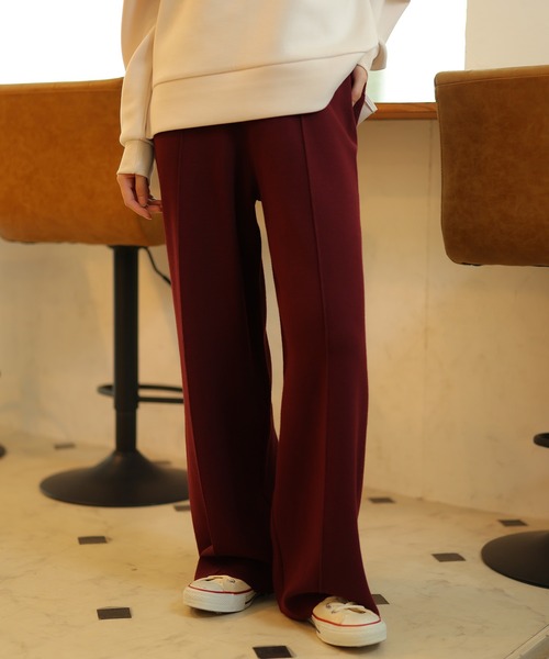 MARY QUANT(マリークワント)の「センターシームニット パンツ(スラックス・レディース・ブラック/ボルドー/モカ・M)」の14枚目の写真