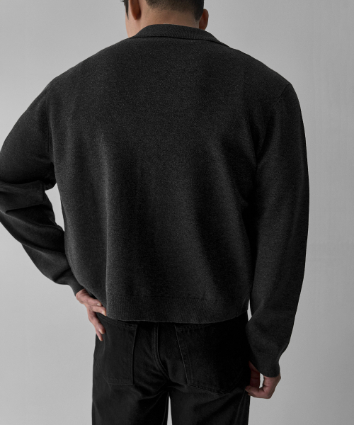 BOWLOW PRODUCT（バウロープロダクト）の「エッセンシャルカラーガーディガン[チャコール]（カーディガン/ボレロ・メンズ・その他・MEDIUM/LARGE/X-LARGE）」の5枚目の写真