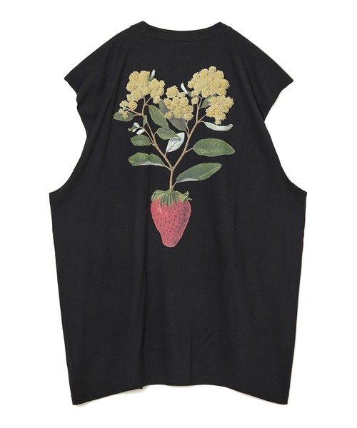 NON TOKYO(ノントーキョー)の「PRINT NO-SLEEVE T-SHIRT(STRAWBERRY)(Tシャツ/カットソー・レディース・ブラック/ホワイト/ネイビー・FREE)」の7枚目の写真