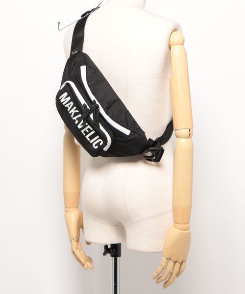 MAKAVELIC（マキャベリック）の「【SB】【MAKAVELIC】CRESCENT WAIST BAG AGILE/ショルダーバック　ウエストバック（ショルダーバッグ・メンズ・ブラック・FREE）」の5枚目の写真