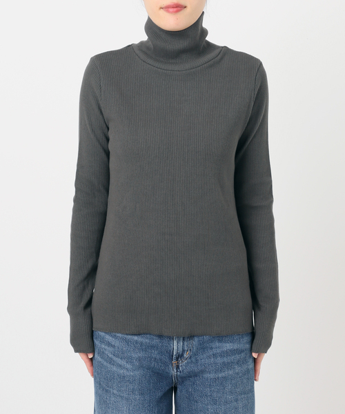 journal standard L'essage(ジャーナルスタンダードレサージュ)の「カミーノテレコハイネックプルオーバー(Tシャツ/カットソー・レディース・ベージュ/チャコールグレー/グレー・FREE)」の20枚目の写真