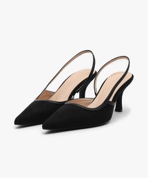 Peniel(ペニエル)スリングバックスエードヒールパンプス(220-65701)SAPPUN(サプン)