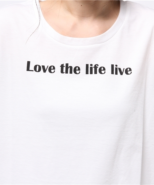 VENCEEXCHANGE（ヴァンスエクスチェンジ）の「クループリント Tシャツ（Tシャツ/カットソー・レディース・グレー/ダークオリーブ/オフホワイト/コーラル・MEDIUM）」の5枚目の写真