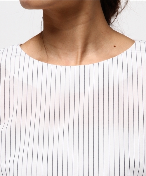 LBC（エルビーシー）の「コットンポリエステルブロードteeブラウス （シャツ/ブラウス・レディース・レッド/オフホワイト/ダークブルー・LARGE/MEDIUM）」の6枚目の写真