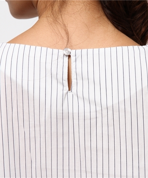 LBC（エルビーシー）の「コットンポリエステルブロードteeブラウス （シャツ/ブラウス・レディース・レッド/オフホワイト/ダークブルー・LARGE/MEDIUM）」の7枚目の写真