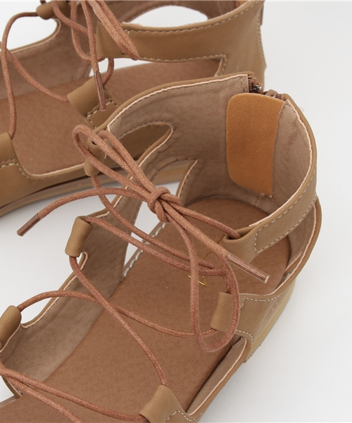 Banner Barrett（バナーバレット）の「3CM　レースアップフラットサンダル（サンダル・レディース・キャメル・36/37/38）」の6枚目の写真