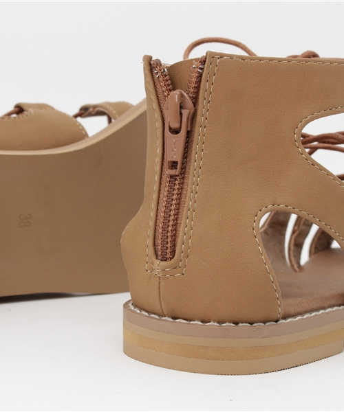 Banner Barrett（バナーバレット）の「3CM　レースアップフラットサンダル（サンダル・レディース・キャメル・36/37/38）」の7枚目の写真