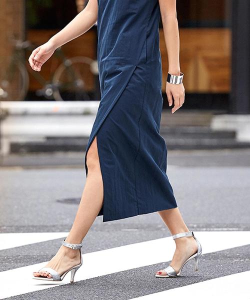 ODETTE E ODILE（オデットエオディール）の「OFD アンクルストラップ サンダル70（サンダル・レディース・ピンク/シルバー/ブラック/ベージュ/ロイヤルブルー/その他1/ダークグリーン/ダークグレー/ライラック・22.5cm/22cm/23cm/23.5cm/24.5cm/24cm）」の8枚目の写真