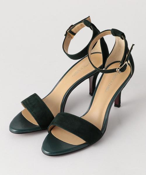 ODETTE E ODILE（オデットエオディール）の「OFD アンクルストラップ サンダル70（サンダル・レディース・ピンク/シルバー/ブラック/ベージュ/ロイヤルブルー/その他1/ダークグリーン/ダークグレー/ライラック・22.5cm/22cm/23cm/23.5cm/24.5cm/24cm）」の4枚目の写真