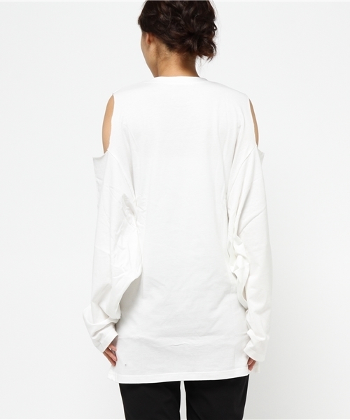 SLY（スライ）の「2WAY CUT OP（ワンピース・レディース・トップグレー/ワインレッド/ホワイト/ブラック・2/1）」の7枚目の写真