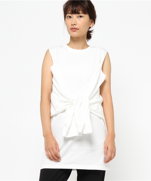 SLY（スライ）の「2WAY CUT OP（ワンピース・レディース・トップグレー/ワインレッド/ホワイト/ブラック・2/1）」の8枚目の写真