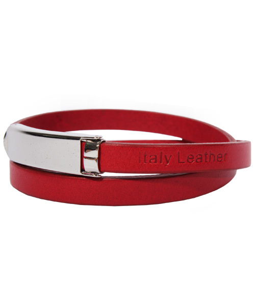 ８(eight)（エイト）の「イタリアンレザーブレスレット 本革（ブレスレット・メンズ・マスタード/ブラウン/ホワイト/レッド/ピンク/グリーン/スカイブルー/ブラック/ベージュ/ロイヤルブルー・FREE）」の2枚目の写真