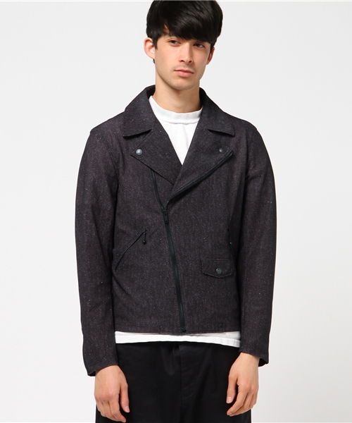 HYSTERIC GLAMOUR(ヒステリックグラマー)の「ダブルライダースジャケット(ライダースジャケット・メンズ・ネイビー/ブラック・SMALL/MEDIUM/LARGE)」の5枚目の写真