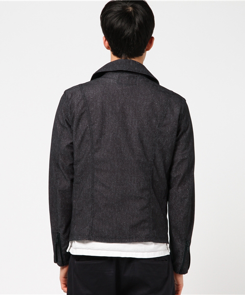 HYSTERIC GLAMOUR(ヒステリックグラマー)の「ダブルライダースジャケット(ライダースジャケット・メンズ・ネイビー/ブラック・SMALL/MEDIUM/LARGE)」の8枚目の写真