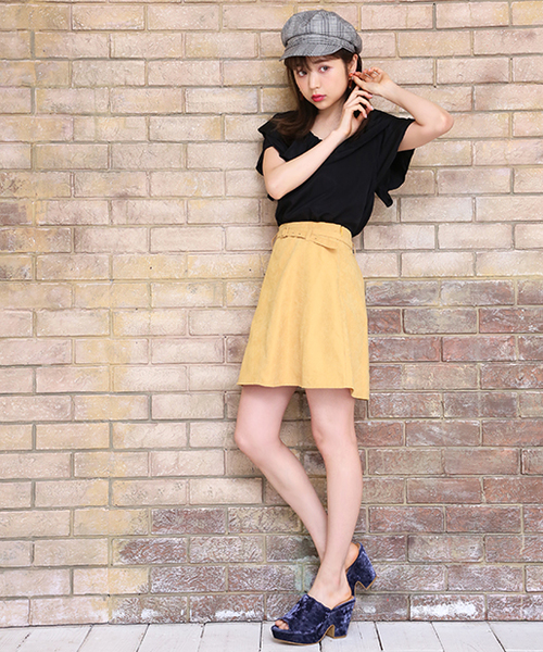 one after another NICE CLAUP(ワンアフターアナザーナイスクラップ)の「べロアスカラップサンダル(サンダル・レディース・ブルーパープル/ピンク/ブラック・L/S/M)」の9枚目の写真