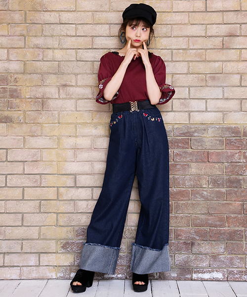 one after another NICE CLAUP(ワンアフターアナザーナイスクラップ)の「べロアスカラップサンダル(サンダル・レディース・ブルーパープル/ピンク/ブラック・L/S/M)」の6枚目の写真