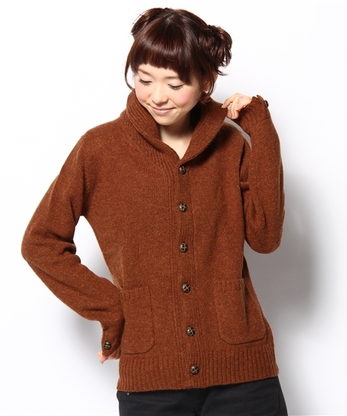 CIAOPANIC（チャオパニック）の「アランショールC/D（カーディガン/ボレロ・レディース・ネイビー/エンジ/キャメル・FREE）」の3枚目の写真