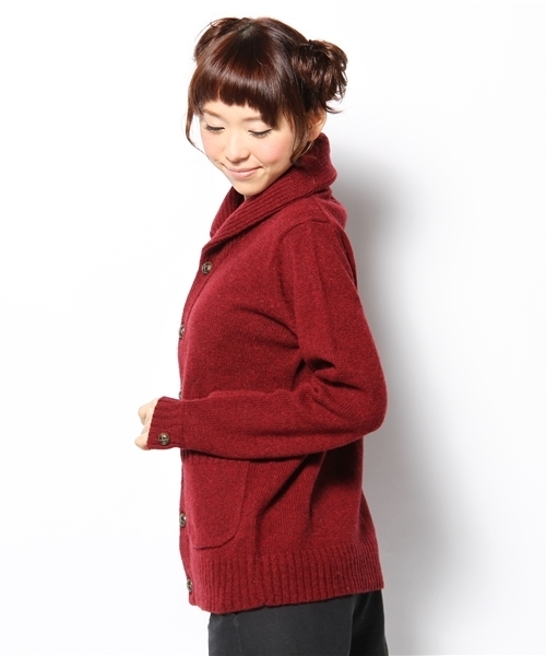 CIAOPANIC（チャオパニック）の「アランショールC/D（カーディガン/ボレロ・レディース・ネイビー/エンジ/キャメル・FREE）」の6枚目の写真