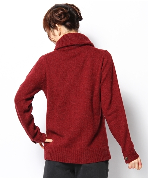 CIAOPANIC（チャオパニック）の「アランショールC/D（カーディガン/ボレロ・レディース・ネイビー/エンジ/キャメル・FREE）」の4枚目の写真