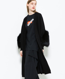 UN3D. | 【UN3D.】《STUDIOUS限定》復刻スリーブファーニットカーディガン(カーディガン/ボレロ)