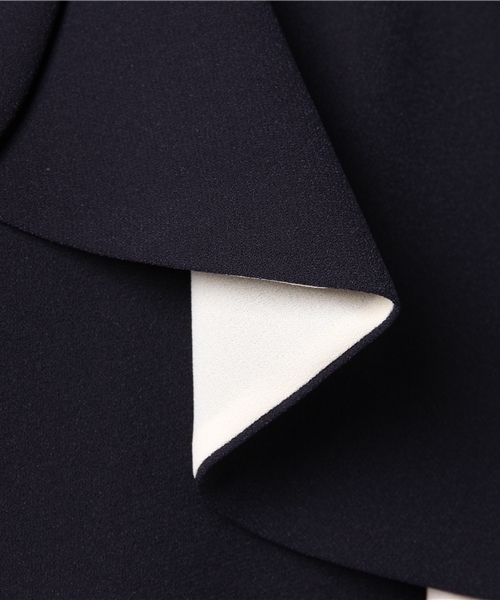 form forma（フォルムフォルマ）の「オフショル配色ワンピース（ワンピース・レディース・ネイビー/ミント/マスタード・9号）」の9枚目の写真