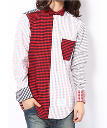 MIDWEST | THOM BROWNE スタンドギンガムパッチ(シャツ/ブラウス)