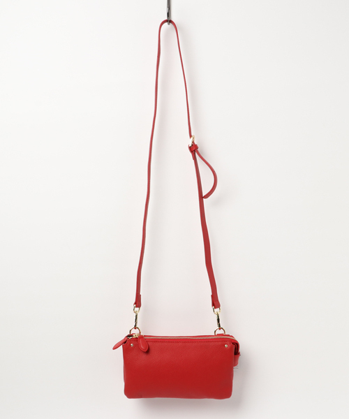 VitaFelice（ヴィータフェリーチェ）の「本革ミニお財布ショルダーポシェット（財布・レディース・ブラック/グレー/レッド/グレー系その他/ベージュ/オフホワイト/ワイン/アッシュグレー/パープル/ネイビー/ブラウン系その他/ブルー/ラベンダー/カーキ/パープル系その他/シルバー/グリーン・FREE）」の15枚目の写真