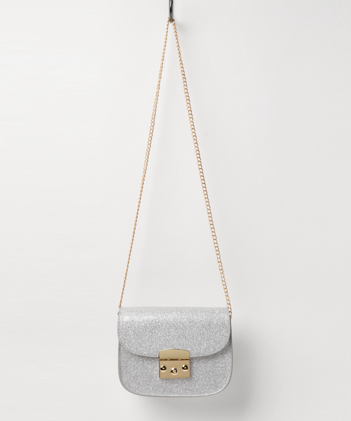 WEGO(ウィゴー)の「WEGO/ミニチェーンショルダーバッグ(ショルダーバッグ・レディース・ブラック/シルバー/その他1/ライトピンク・FREE)」の9枚目の写真