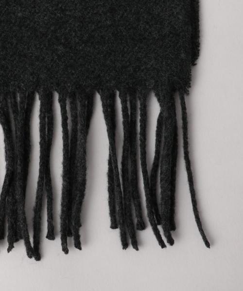 coen（コーエン）の「カラーニットマフラー（マフラー・メンズ・ダークグレー/ワインレッド/ネイビー・FREE）」の4枚目の写真
