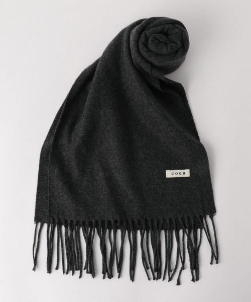 coen（コーエン）の「カラーニットマフラー（マフラー・メンズ・ダークグレー/ワインレッド/ネイビー・FREE）」の7枚目の写真