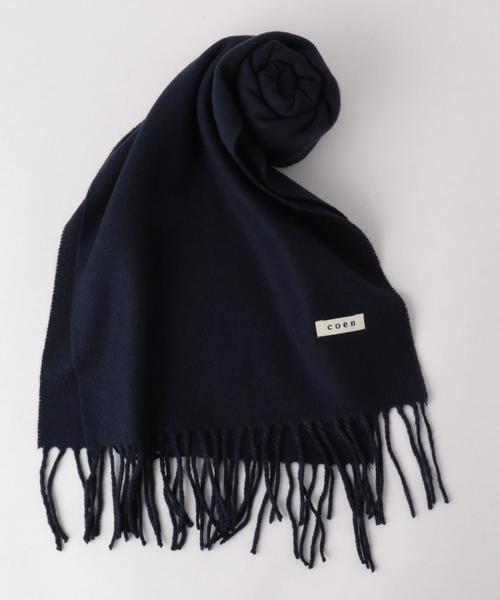 coen（コーエン）の「カラーニットマフラー（マフラー・メンズ・ダークグレー/ワインレッド/ネイビー・FREE）」の9枚目の写真
