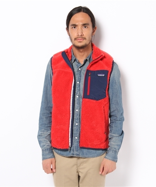 BEAMS（ビームス）の「Patagonia / Classic Retro-X Vest（ベスト・メンズ・ナチュラル/ブラック/レッド・X-SMALL/SMALL/MEDIUM）」の6枚目の写真